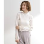 ニット セーター プリーツレイヤードニットプルオーバー レディース