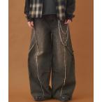  джинсы Balloon Wide Flare Vintage Denim /ba Rune широкий flair Vintage Denim мужской женский 