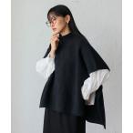 ショッピングポンチョ ニット セーター タートルニットポンチョ レディース