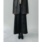 スカート 「on:nue」スウェードAラインロングスカート /2025 AW COLLECTION