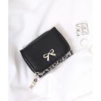 財布 Coboca+合皮ヒョウ柄リボンPミニ財布 レディース