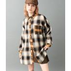 ブラウス シャツ クレイジー配色 オ