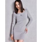 ワンピース GGプレート long sleeveニットワンピース