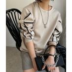 ショッピングリボン トレーナー スウェット リボン付きトレーナー レディース