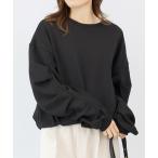 tシャツ T/C裏毛袖タックバルーンプルオーバー レディース