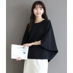 ブラウス シャツ ジョーゼットボートネックドルマンブラウス レディース