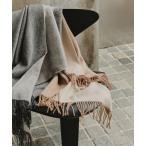 ストール マフラー ダブルフェイスウールストール レディース