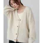 ショッピングバブ カーディガン ブラッシュドニットカーディガン レディース