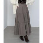 ショッピングバブ スカート ピーチスキンティアードスカート