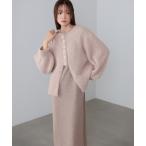 ワンピース 「S・Mサイズ展開」前後2WAYニットカーディガン＋ニットキャミワンピース