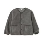 カーディガン  キッズ　素材に還るフリースカーディガン キッズ 子供服 男の子 女の子