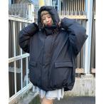 ショッピングブルゾン ブルゾン アウター 中綿フードハッピージャケット レディース メンズ