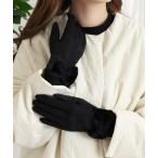 手袋 もこもこリボン手袋 レディース