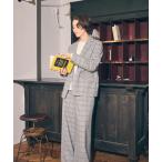 パンツ 「セットアップ対応」ポリエステルレーヨン　ワイドパンツ レディース