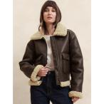 「BANANA REPUBLIC FACTORY STORE」 レザージャケット M ブラウン レディース