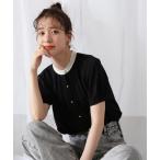 「N.（N. Natural Beauty Basic）」 半袖ブラウス MEDIUM ブラック系その他 レディース