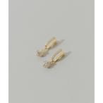 イヤリング スクエアビジューオメガイヤリング レディース