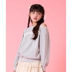 ショッピング女の子 トレーナー  肩スリットプルオーバー キッズ 子供服 女の子
