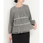 ブラウス シャツ ジョーゼットティアードブラウス レディース