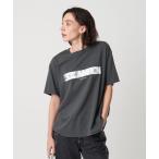 ショッピングモノトーン tシャツ 「Americana」モノトーン ロゴプリントTシャツ レディース