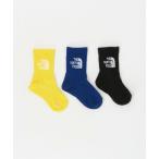  носки [THE NORTH FACE]ja карта Logo 3P Crew / носки / Kids Kids ребенок мужчина девочка 
