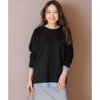 ニット セーター コットンカシミヤニット クルーネック レディース