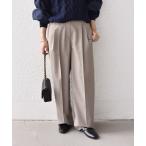 パンツ SHIPS Colors:「手洗い可能」TR ベルテッド タック パンツ レディース