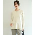 ニット セーター コットンカシミヤニット クルーネック レディース