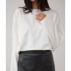 tシャツ コクーンカットロングスリーブトップス レディース