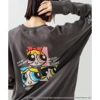 ショッピングキャラクター トレーナー スウェット 「DISCUS×THE POWERPUFF GIRLS」キャラクタープリントスウェットトレーナー メンズ レディース ユニセッ