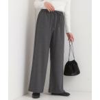 ショッピング体型カバー パンツ 「S-LL/体型カバー」上品なとろみが魅力 イージーワイドパンツ レディース