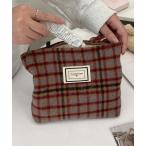 ショッピングポーチ ポーチ FReePLACe/チェック アニマル柄 大容量ポーチ X12622 レディース