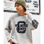 ショッピングメンズ セーター ニット クラフトロゴニットプルオーバー メンズ