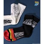 ショッピング靴下 メンズ 靴下 「バック・トゥ・ザ・フューチャー」コラボ2Pデザインソックス メンズ