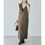 ワンピース アシメフリルワンピース