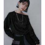 ショッピングスウェード tシャツ スウェードドレープトップス(HARE) レディース