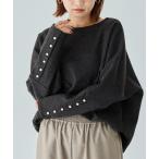 tシャツ 袖パールドルマンオーバー レディース