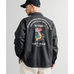 ミリタリージャケット モッズコート KRIFF MAYER クリフメイヤー スーベニア刺繍長袖ミリタリーシャツジャケット 2514001