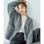 カーディガン ミックスニットカーディガン「588105」 レディース