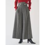  брюки шерсть Blend твид широкий брюки женский 