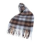 ストール マフラー ワイドチェックストール レディース