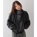 ショッピングレザージャケット レザージャケット ライダース フェイクレザーライダースジャケット レディース