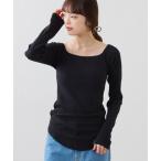 tシャツ 「shay」カップ付オフショルリブトップス レディース