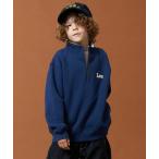 ショッピングlee トレーナー  Lee/リー「110-150cm」キッズ ハーフジップスウェット 裏起毛 キッズ 子供服 男の子 女の子