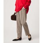ショッピングソニー パンツ 「size SHORT/TALLあり」ライト サキソニー テーパード パンツ ウォッシャブル レディース