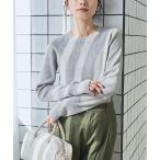 ショッピング長袖 ニット セーター モチモチリブクルーネックニット レディース