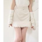 スカート 「premium order」ムートンミニスカート/セットアップアウターあり