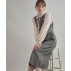 ワンピース 「美シルエット・大人可愛い・通勤」TRチェックジャンスカ