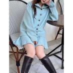 ワンピース メランジニットセットアップ