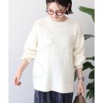 ニット セーター ニュアンスライン柄ニッ